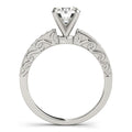 14k White Gold Antique Style Diamond Engagement Ring (1 1/8 cttw) by Bids.com
