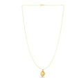 14k Yellow Gold with Round Roman Coin Pendant by Avera Group