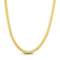 10k Yellow Gold Classic Miami Cuban Solid Chain (7.10 mm) by Avera Group