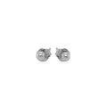 14k White Gold Spherical Stud Earrings (3mm) by Avera Group