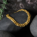 10k Yellow Gold Byzantine Design Chain Bracelet (7.00 mm) by Avera Group