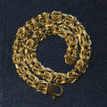 10k Yellow Gold Byzantine Design Chain Bracelet (7.00 mm) by Avera Group