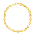 14k Yellow Gold High Polish Mariner Link Bracelet (5.4mm) by Avera Group