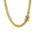 14k Yellow Gold Classic Miami Cuban Solid Chain (4.90 mm) by Avera Group