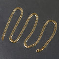 4.7 mm 14k Two Tone Gold Pave Curb Chain by Avera Group