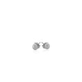 14k White Gold Round Stud Earrings (4mm) by Avera Group