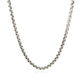 Sterling Silver Rhodium Plated Round Box Chain (3.00 mm) by Avera Group