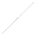 Sterling Silver Rhodium Plated Paperclip Chain (1.80 mm) by Avera Group
