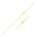 14k Yellow Gold Adjustable Cable Chain 1.1mm by Avera Group