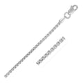 14k White Gold Solid Round Box Chain (1.60 mm) by Avera Group