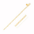 14k Yellow Gold Wire Paperclip Bracelet (2.7mm) by Bids.com