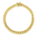 10.7mm 10k Yellow Gold Semi Solid Miami Cuban Bracelet by Avera Group