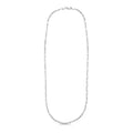 Sterling Silver Rhodium Plated Paperclip Chain (3.00 mm) by Avera Group