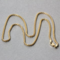 14k Yellow Gold Solid Round Box Chain (2.50 mm) by Avera Group
