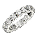 Round Cut Lab Grown Diamond Eternity Ring in 14k White Gold (4 cttw FG/VS2) by Avera Group