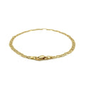 3.2mm 10k Yellow Gold Mariner Link Anklet by Avera Group