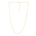 14k Yellow Gold Adjustable Franco Chain (1.00 mm) by Avera Group