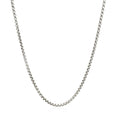 Sterling Silver Rhodium Plated Round Box Chain 1.8mm by Bids.com
