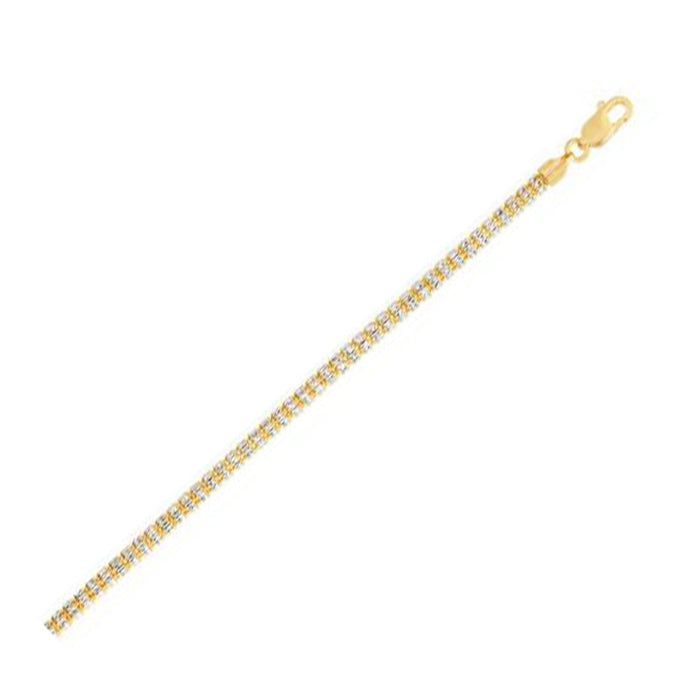 Ice Barrel Chain in 14k Yellow Gold (3.23 mm) by Avera Group