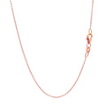 Double Extendable Cable Chain in 14k Rose Gold (1.00 mm) by Avera Group
