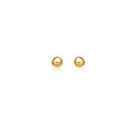14k Yellow Gold Round Stud Earrings (5mm) by Avera Group