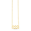 14K Yellow Gold Aquarius Necklace by Avera Group