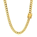 10k Yellow Gold Semi Solid Miami Cuban Chain (5.00 mm) by Avera Group