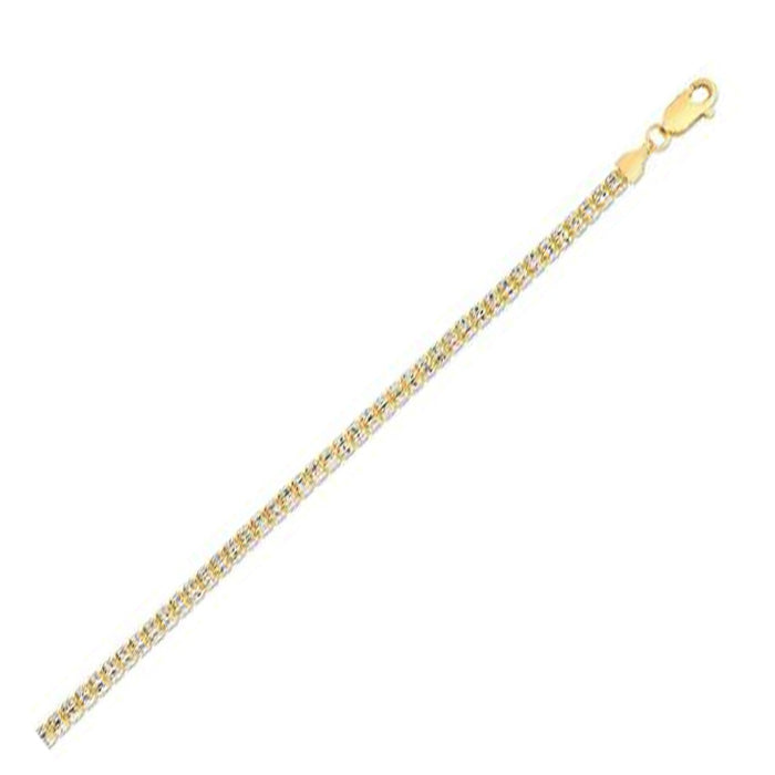Ice Barrel Chain in 14k Yellow Gold (3.14 mm) by Avera Group