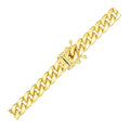 6.15mm 10k Yellow Gold Semi Solid Miami Cuban Bracelet by Avera Group