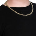 10k Yellow Gold Semi Solid Miami Cuban Chain (6.60 mm) by Avera Group