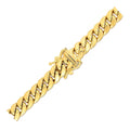 10k Yellow Gold Semi Solid Miami Cuban Chain (6.60 mm) by Avera Group