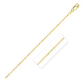 14k Yellow Gold Diamond Cut Bead Chain 1.0mm by Bids.com
