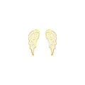 14k Yellow Gold Polished Wing Post Earrings by Bids.com