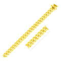 8.25mm 14k Yellow Gold Classic Miami Cuban Solid Chain by Bids.com
