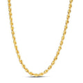 14k Yellow Gold Light Rope Chain (4.30 mm) by Avera Group