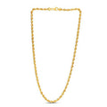 14k Yellow Gold Light Rope Chain (4.30 mm) by Avera Group