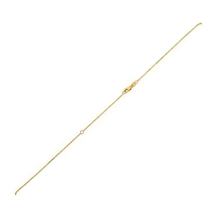 Extendable Bead Chain in 14k Yellow Gold (1.00 mm) by Avera Group