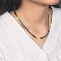 Imperial Herringbone Chain in 10k Yellow Gold (5.00 mm) by Avera Group
