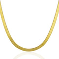 Imperial Herringbone Chain in 10k Yellow Gold (5.00 mm) by Avera Group