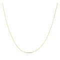 Double Extendable Diamond Cut Cable Chain in Yellow Gold (0.87 mm) by Avera Group