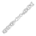 Sterling Silver Rhodium Plated Mariner Chain (8.00 mm) by Avera Group