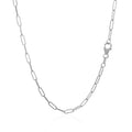 14K White Gold Delicate Paperclip Chain (2.10 mm) by Avera Group
