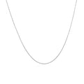 14k White Gold Classic Box Chain (0.40 mm) by Avera Group