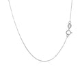 14k White Gold Classic Box Chain (0.40 mm) by Avera Group