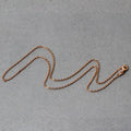 14k Rose Gold Round Cable Link Chain (1.50 mm) by Avera Group