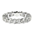 Round Cut Lab Grown Diamond Eternity Ring in 14k White Gold (3 cttw FG/VS2) by Avera Group