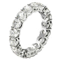 Round Cut Lab Grown Diamond Eternity Ring in 14k White Gold (3 cttw FG/VS2) by Avera Group