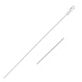 10k White Gold Classic Box Chain (0.45 mm) by Avera Group