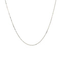 10k White Gold Classic Box Chain (0.45 mm) by Avera Group