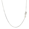 10k White Gold Classic Box Chain (0.45 mm) by Avera Group